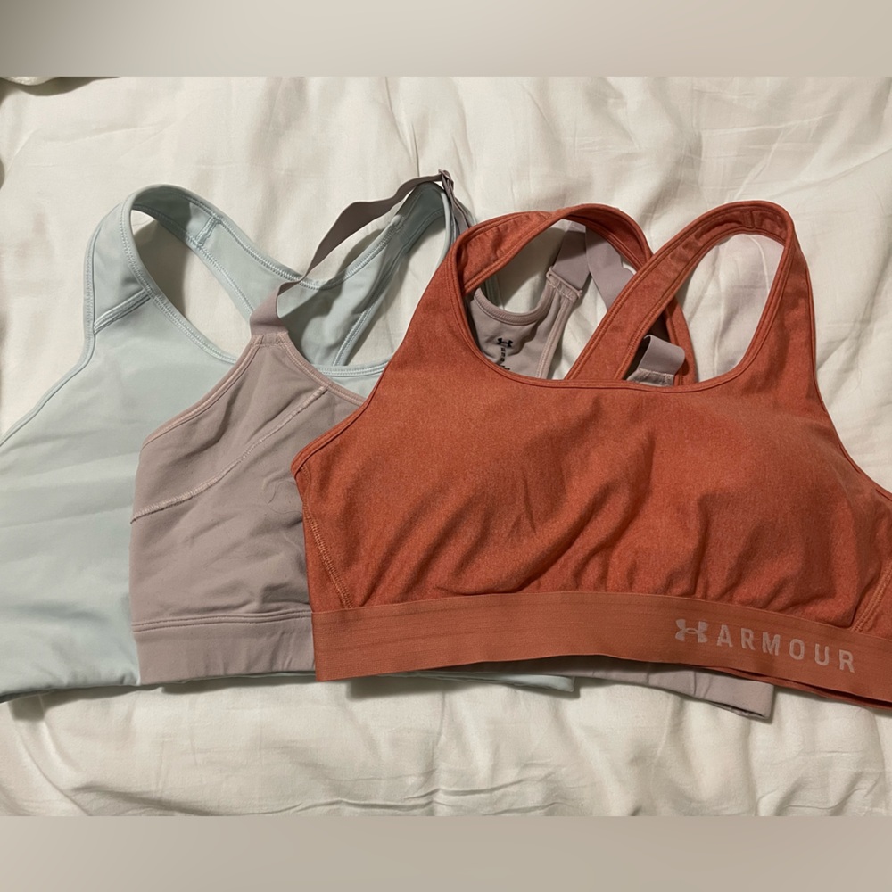 3 Sports Bras (Under Armor and Nike)